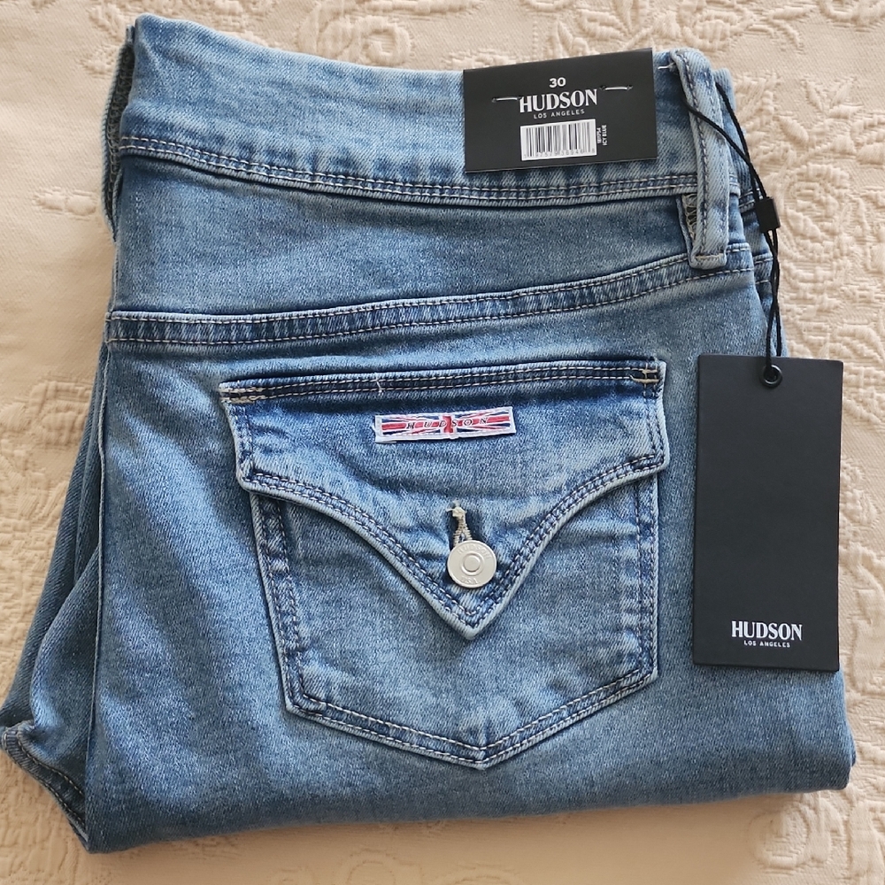 New Hudson Jeans Women's Straight Leg - Medium Blue